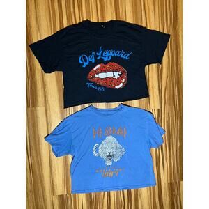 Def Leppard 87 & 88 World Tour Bellybutton Shirt Size M/L